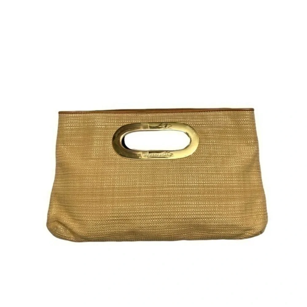 Michael kors wicker clutch bag